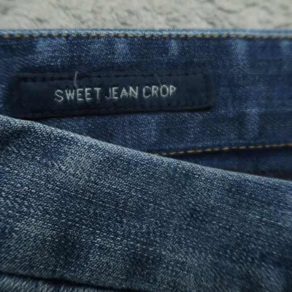 Lucky Brand Jeans Women's Size 14/32 Blue Mid-Rise Sweet Crop Denim 24.5" Inseam - Picture 10 of 16